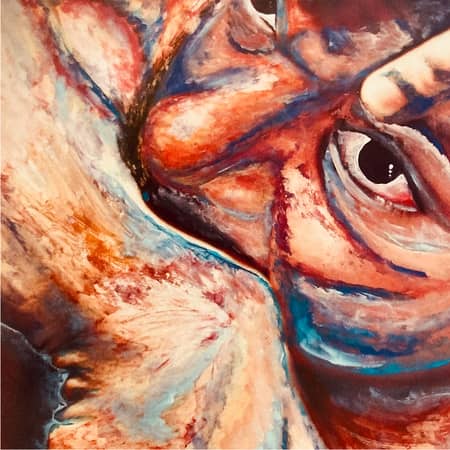 peinture de Diego qui le represente de manière abstraite